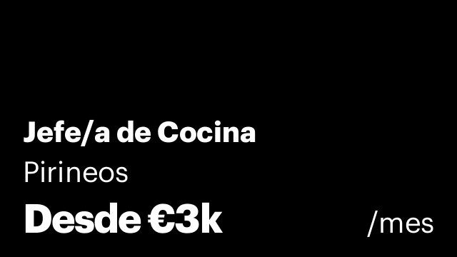 Jefe/a de Cocina