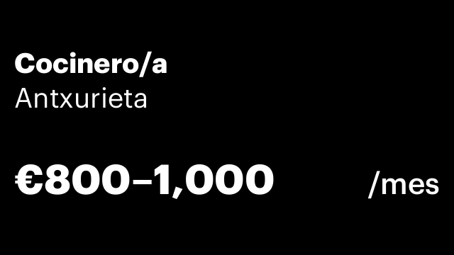 Cocinero/a