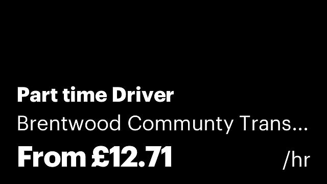 Part time Driver