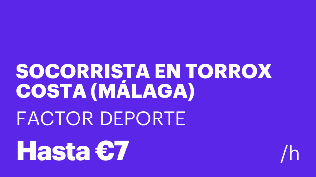 SOCORRISTA EN TORROX COSTA (MÁLAGA)