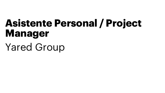 Asistente Personal / Project Manager
