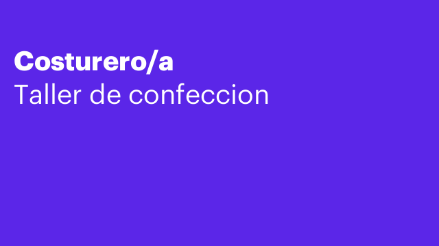 Costurero/a