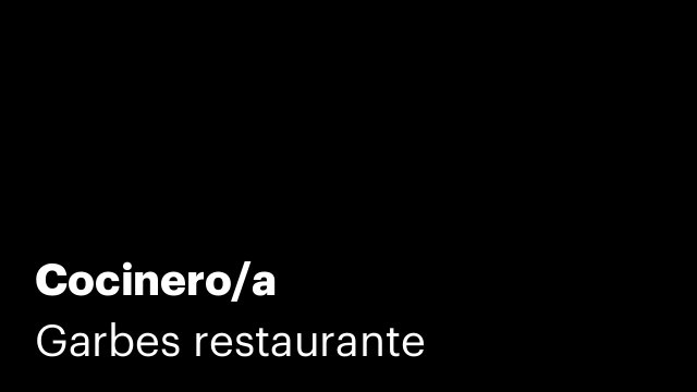 Cocinero/a