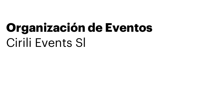 Organización de Eventos