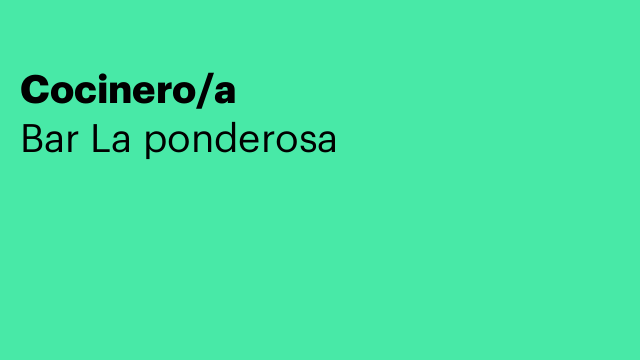 Cocinero/a