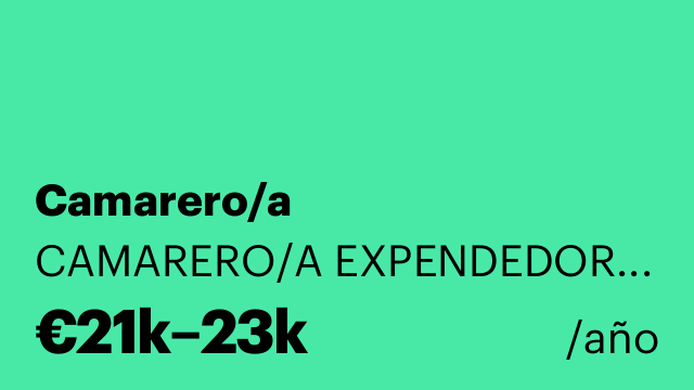 Camarero/a