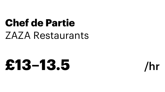 Chef de Partie