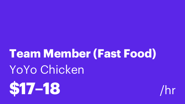 Team Member (Fast Food)