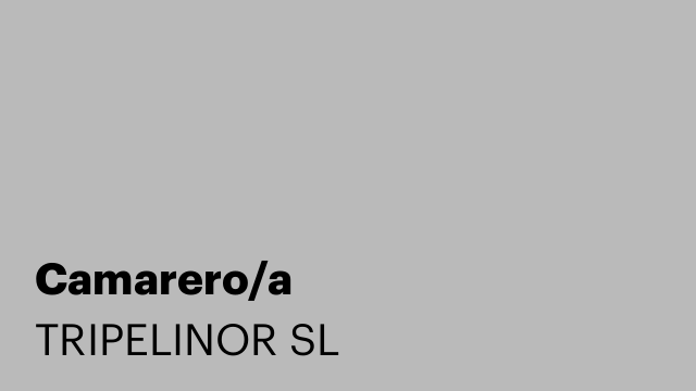Camarero/a