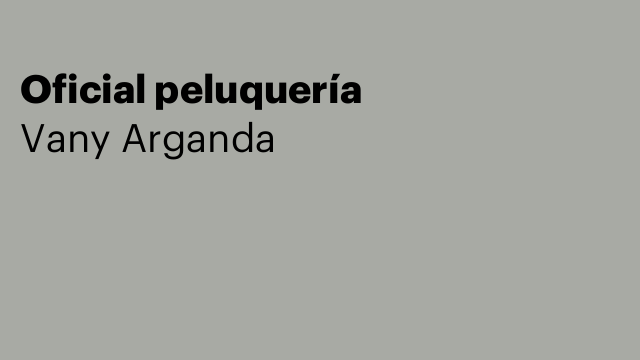 Oficial peluquería