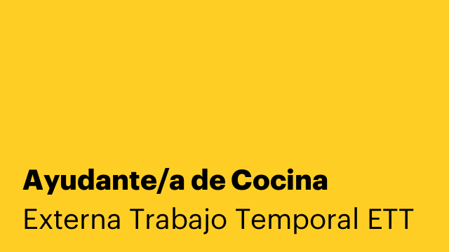 Ayudante/a de Cocina