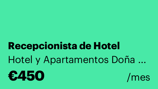 Recepcionista de Hotel