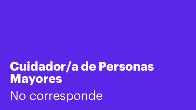 Cuidador/a de Personas Mayores