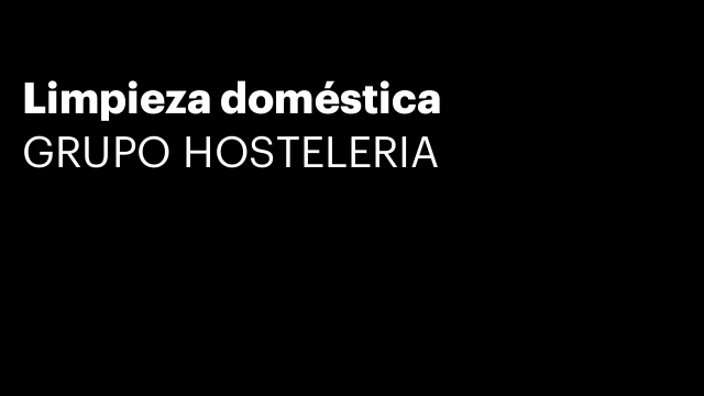 Limpieza doméstica
