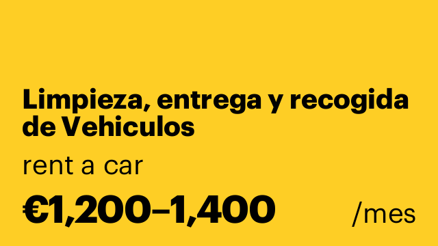 Limpieza, entrega y recogida de Vehiculos