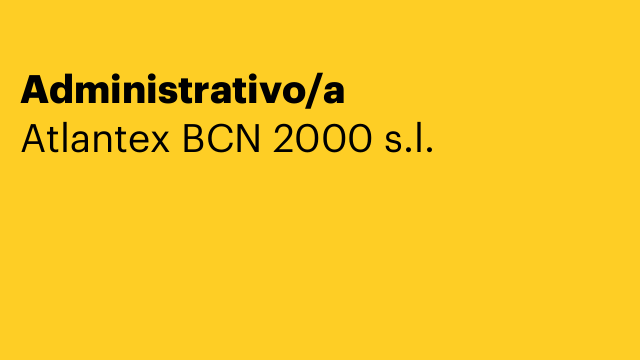 Administrativo/a