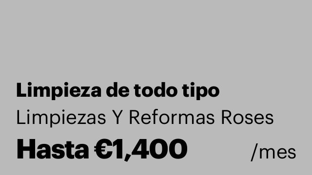 Limpieza de todo tipo