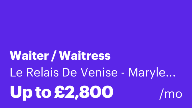 Waiter / Waitress