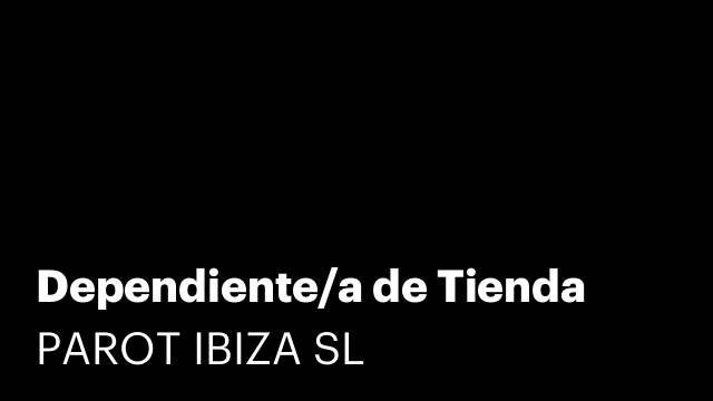 Dependiente/a de Tienda
