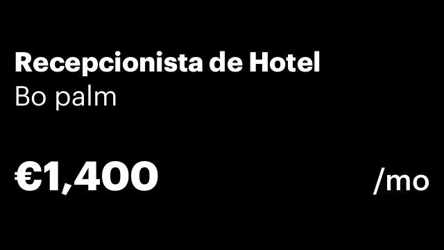 Recepcionista de Hotel
