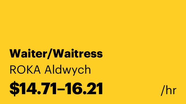Waiter/Waitress