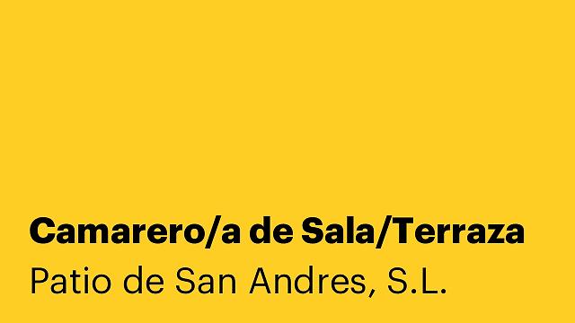 Camarero/a de Sala/Terraza