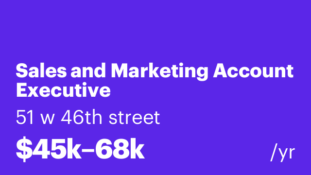 Sales and Marketing Account Executive