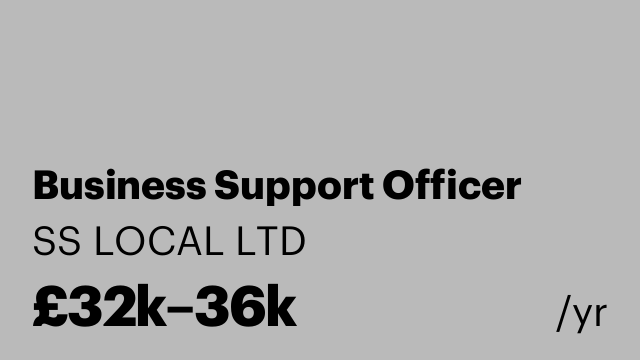 Business Support Officer