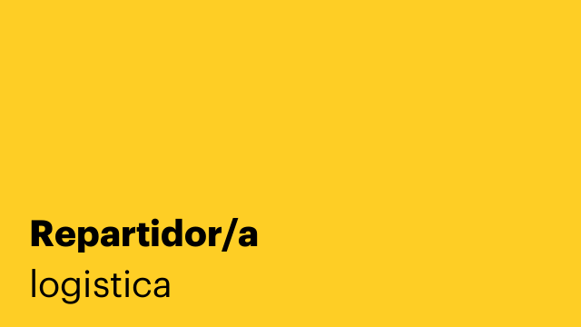 Repartidor/a