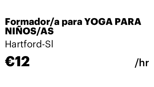 Formador/a para YOGA PARA NIÑOS/AS