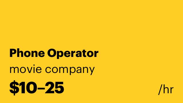 Phone Operator