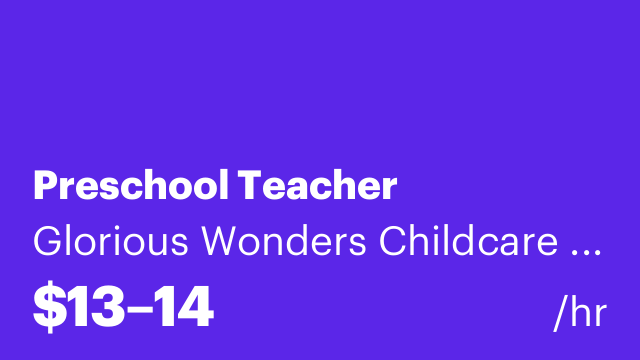 Preschool Teacher