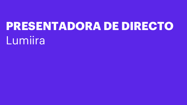 PRESENTADORA DE DIRECTO