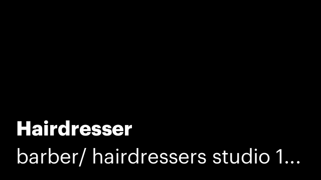 Hairdresser