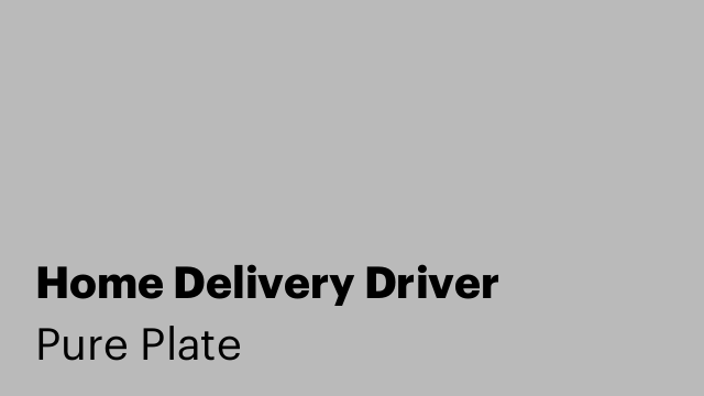 Home Delivery Driver
