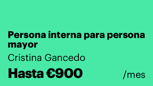 Persona interna para persona mayor