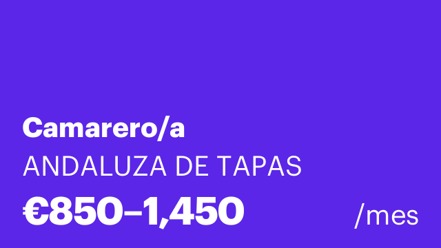 Camarero/a
