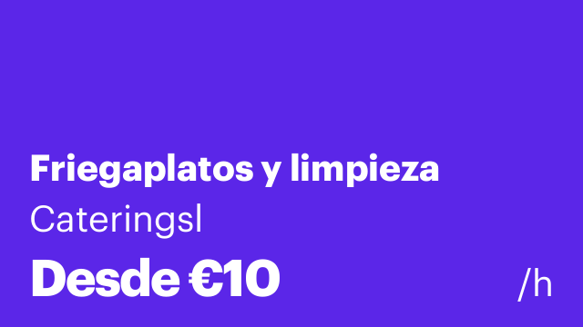 Friegaplatos y limpieza