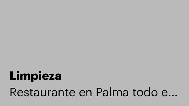 Limpieza