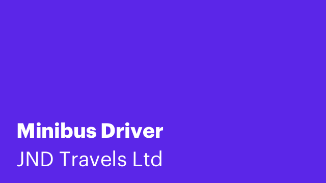 Minibus Driver