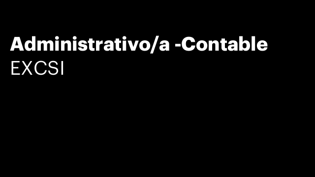 Administrativo/a -Contable