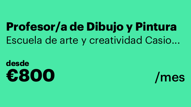 Profesor/a de Dibujo y Pintura