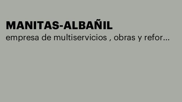 MANITAS-ALBAÑIL