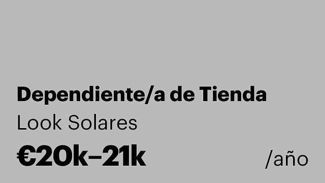 Dependiente/a de Tienda