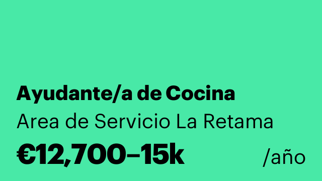 Ayudante/a de Cocina
