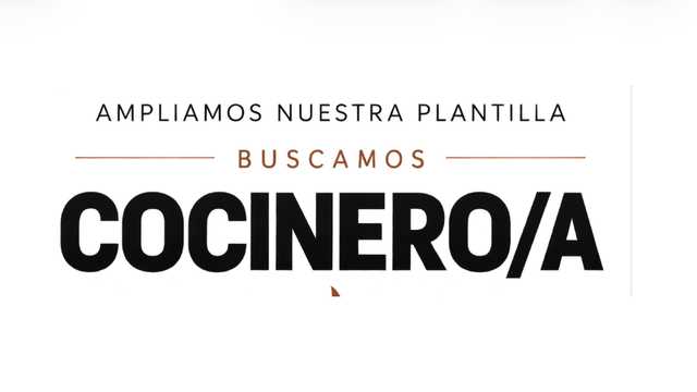 Cocinero/a incorporacion inmediata