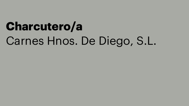 Charcutero/a