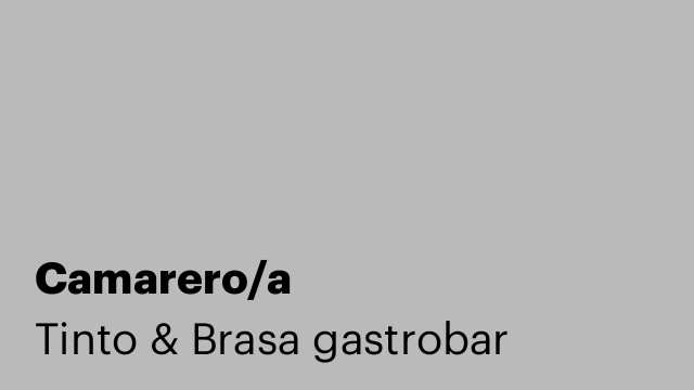 Camarero/a
