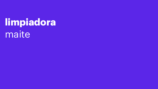 limpiadora
