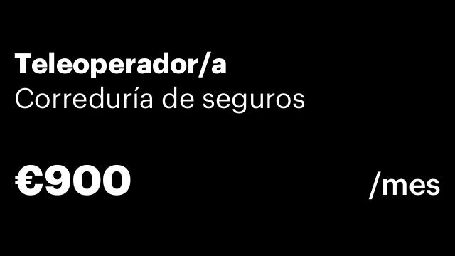 Teleoperador/a